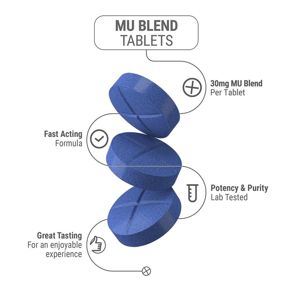 30mg MU Blend Tablets - Blue Razz - 5