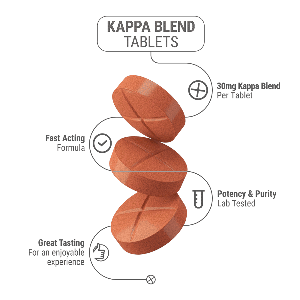 30mg Kappa Blend Tablets - Peach - 5