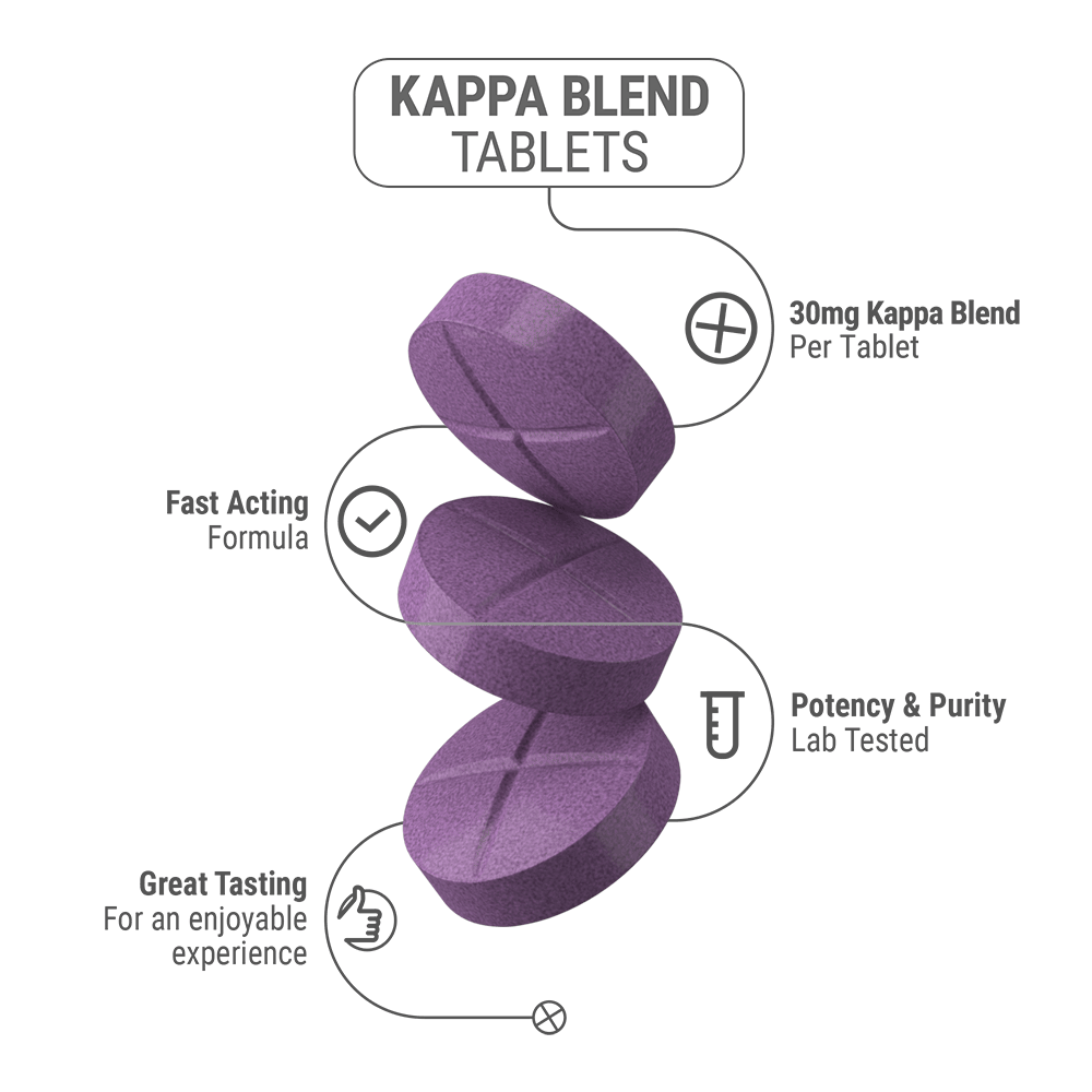 30mg Kappa Blend Tablets - Grape - 5