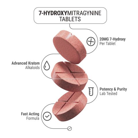 20mg 7-Hydroxy Tablets - Watermelon - Thumbnail 4