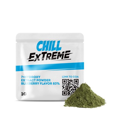 1,000mg 7-Hydroxy Powder - Blueberry - Thumbnail 2
