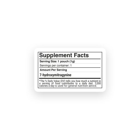 1,000mg 7-Hydroxy Powder - Blueberry - Thumbnail 9
