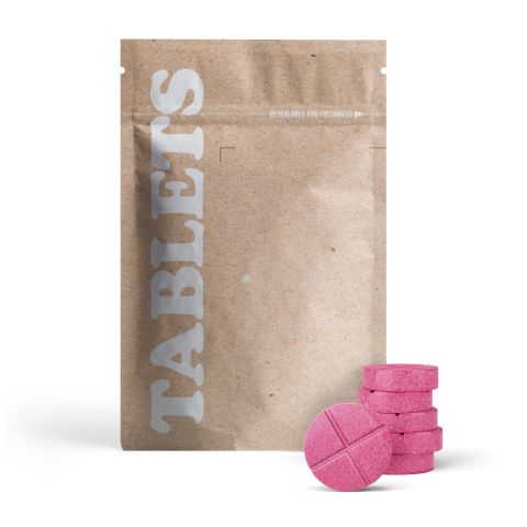 50mg Full Spectrum Cannabidiol Tablets - Strawberry - Thumbnail 2