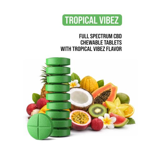 200mg Full Spectrum Cannabidiol Tablets - Tropical VIbez - Thumbnail 5