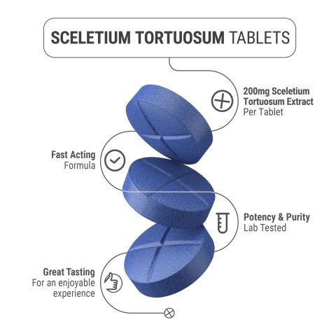 200mg Sceletium Tortuosum Extract Tablets - Blue Razz - Thumbnail 5