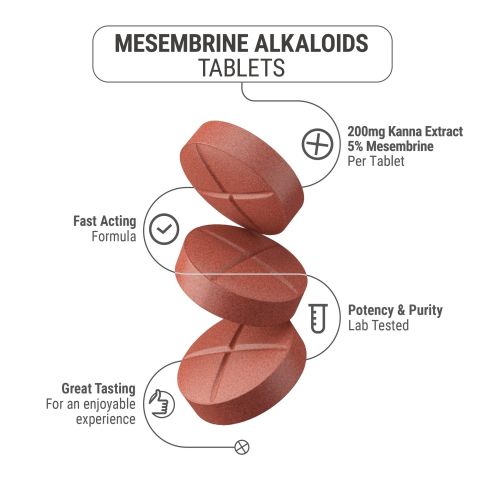200mg Kanna Extract 5% Mesembrine Tablets - Watermelon - Thumbnail 5