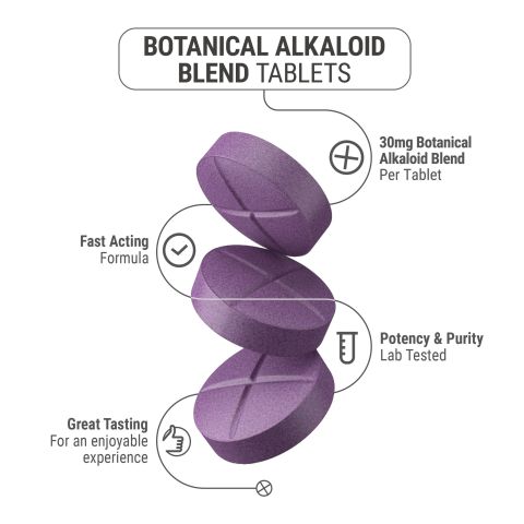 30mg Botanical Alkaloid Blend Tablets - Grape - Thumbnail 5
