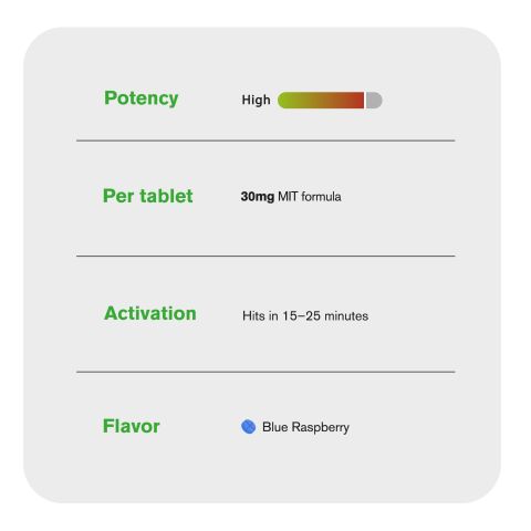 30mg MIT Formula Tablets - Blue Razz - Thumbnail 7