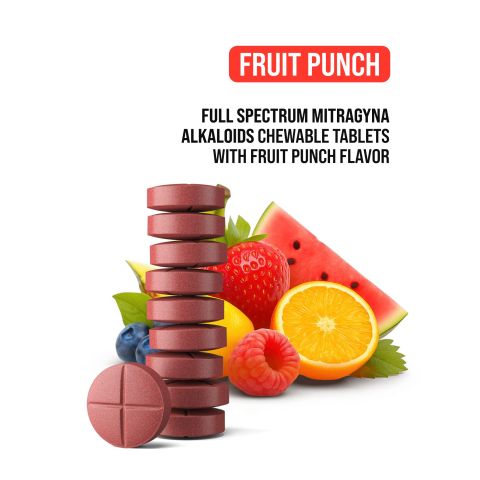 20mg Full Spectrum Mitragyna Alkaloids Tablets - Fruit Punch - Thumbnail 4