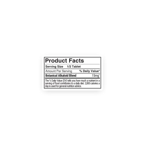 30mg Botanical Alkaloid Blend Tablets - Strawberry - Thumbnail 11