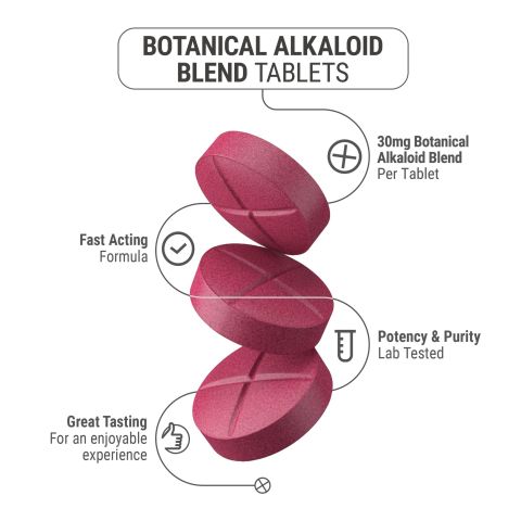 30mg Botanical Alkaloid Blend Tablets - Strawberry - Thumbnail 5