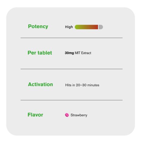 30mg MIT Extract Tablets - Strawberry - Thumbnail 7