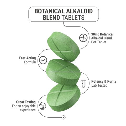30mg Botanical Alkaloid Blend Tablets - Mint - Thumbnail 5