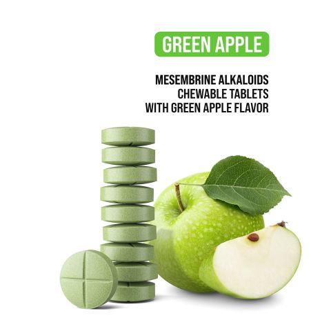 150mg Kanna Extract 5% Mesembrine Tablets - Green Apple - Thumbnail 4