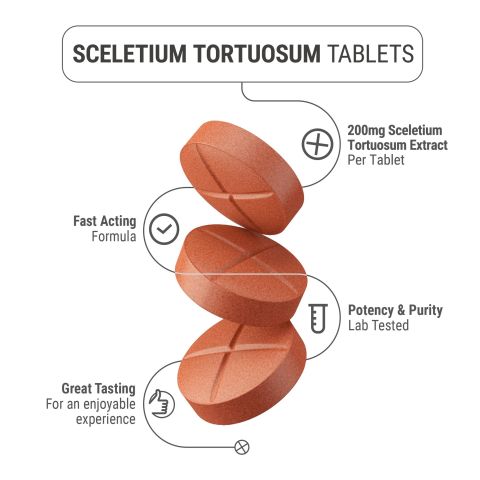 200mg Sceletium Tortuosum Extract Tablets - Peach - Thumbnail 5
