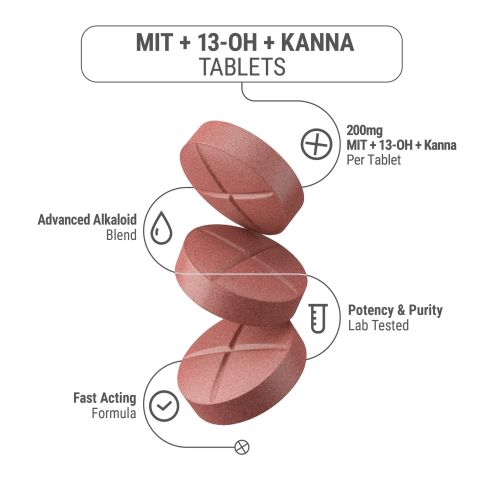 200mg 13-OH, Kanna Extract, MIT Tablets - Berries - Thumbnail 6